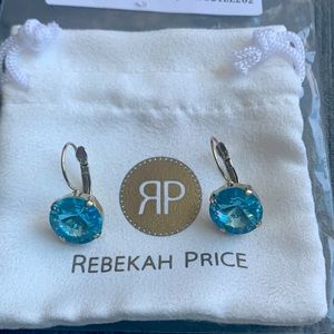 Rebekah Price Light Sapphire Rivoli Drop Earrings